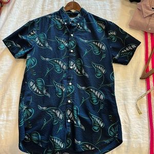 Bonobos Short Sleeve Button Down Slim Fit Large (Long)